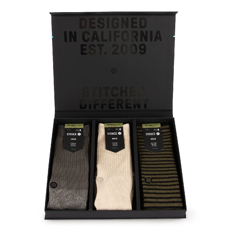 BUTTER BLEND CREW BOX SET SOCK