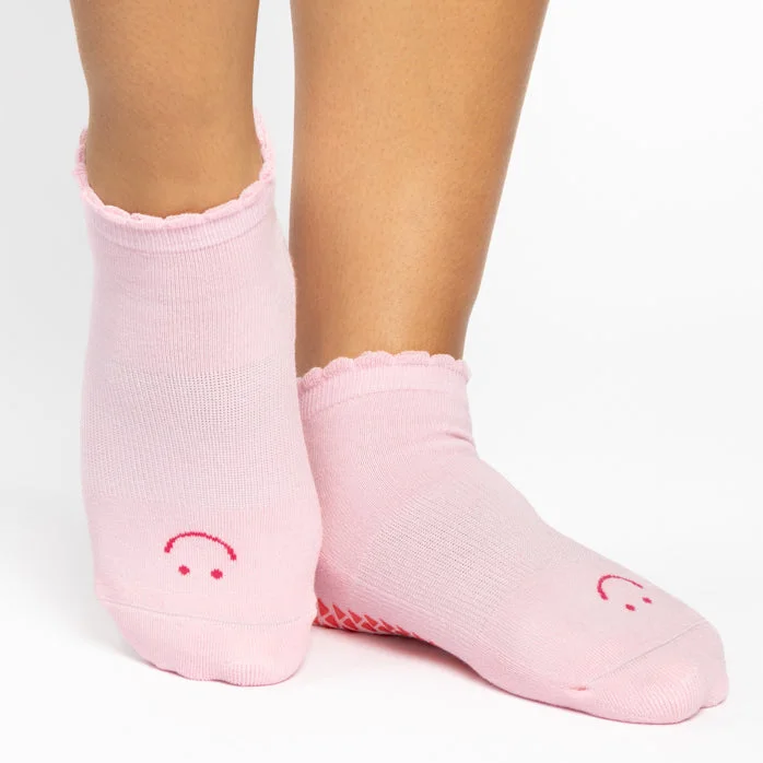 Happy Grip Socks - Baby Pink