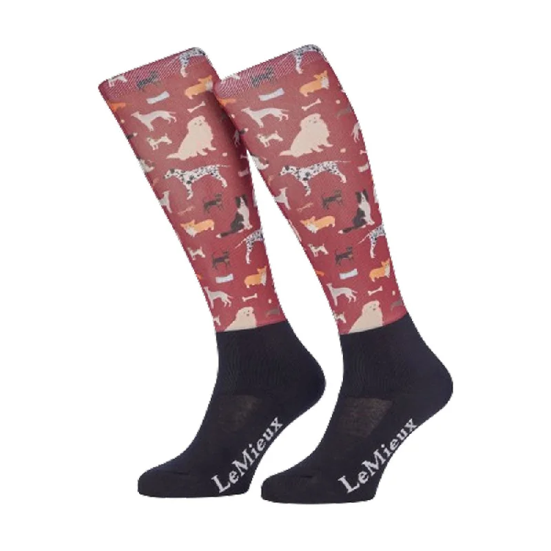 IT05409 LeMieux Adult Footsie Riding Boot Socks - Ember Dogs