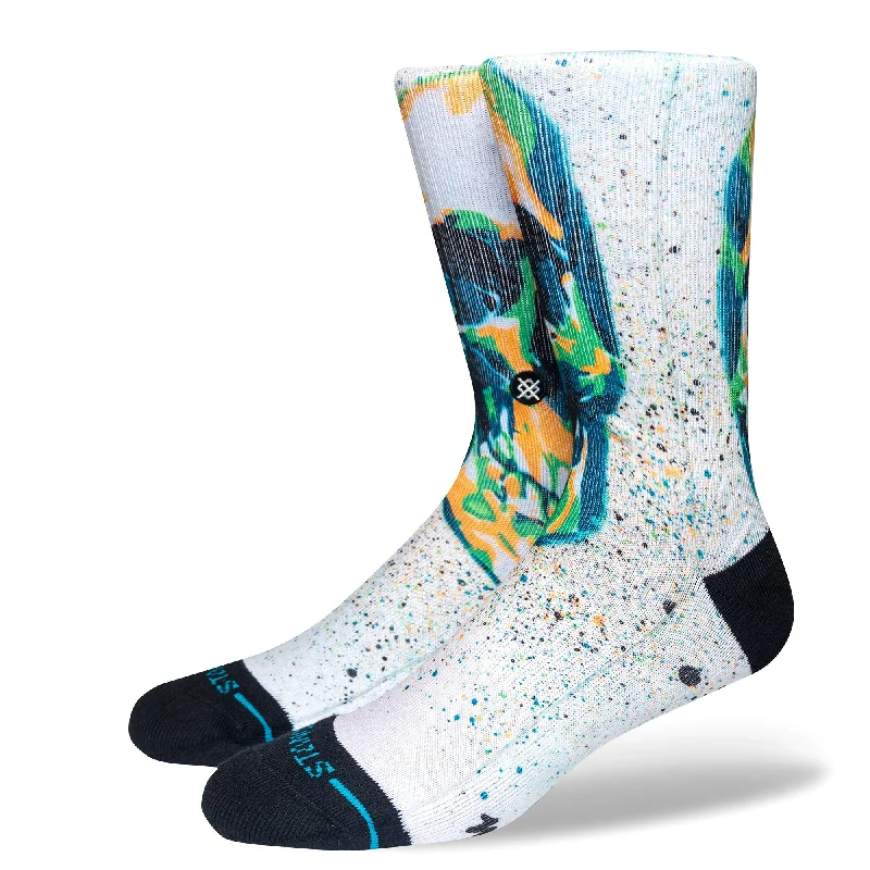 MARK OBLOW SKULL CREW SOCK