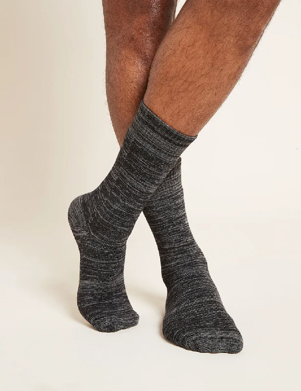 Men's Crew Boot Socks - Dark Grey Marl