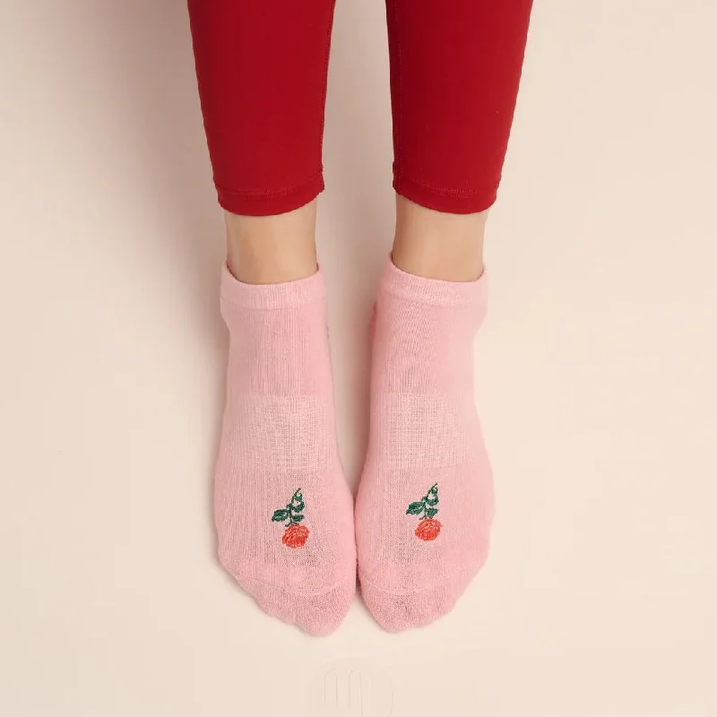 Classic Low Rise Grip Socks - Vintage Rose (Barre / Pilates)