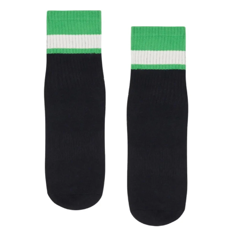 Unisex/Mens Nordic Stripe Crew Grip Socks (Barre / Pilates)