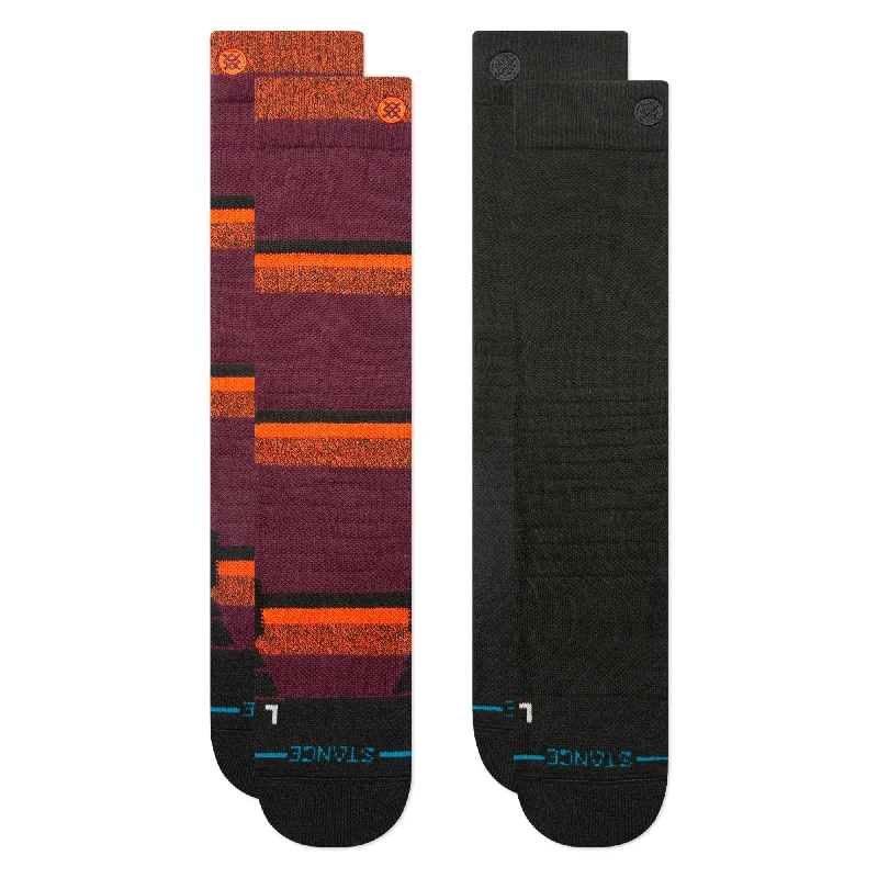 NIGHTRIDE MID POLY SNOW SOCK 2 PACK