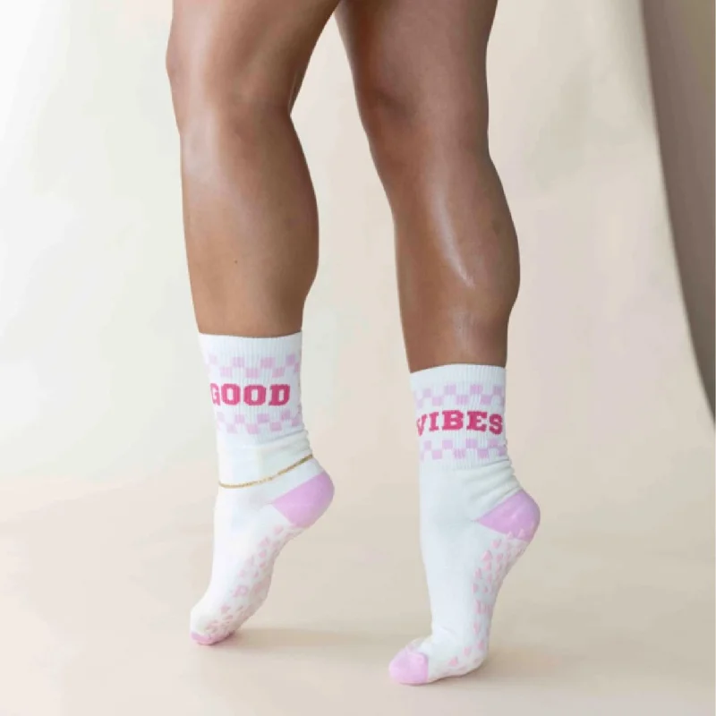 Good Vibes Crew - Grip Sock (Barre / Pilates)