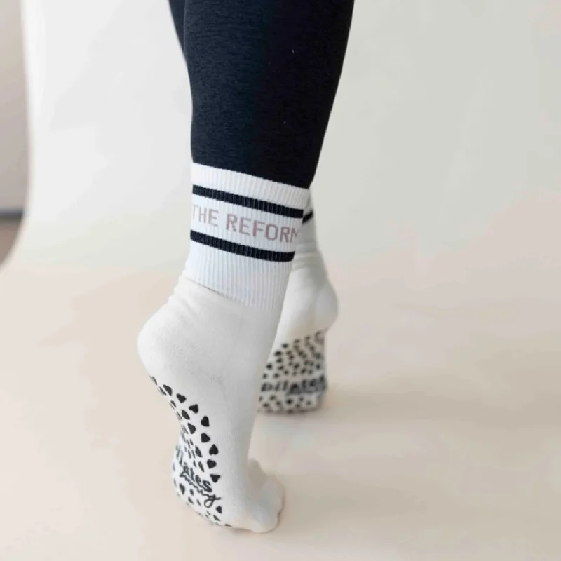 The Reformer Has My Heart - Crew Grip Sock (Barre / Pilates)