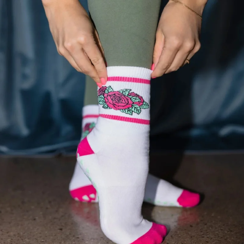 The Rosy Crew - Crew Grip Sock (Barre / Pilates)