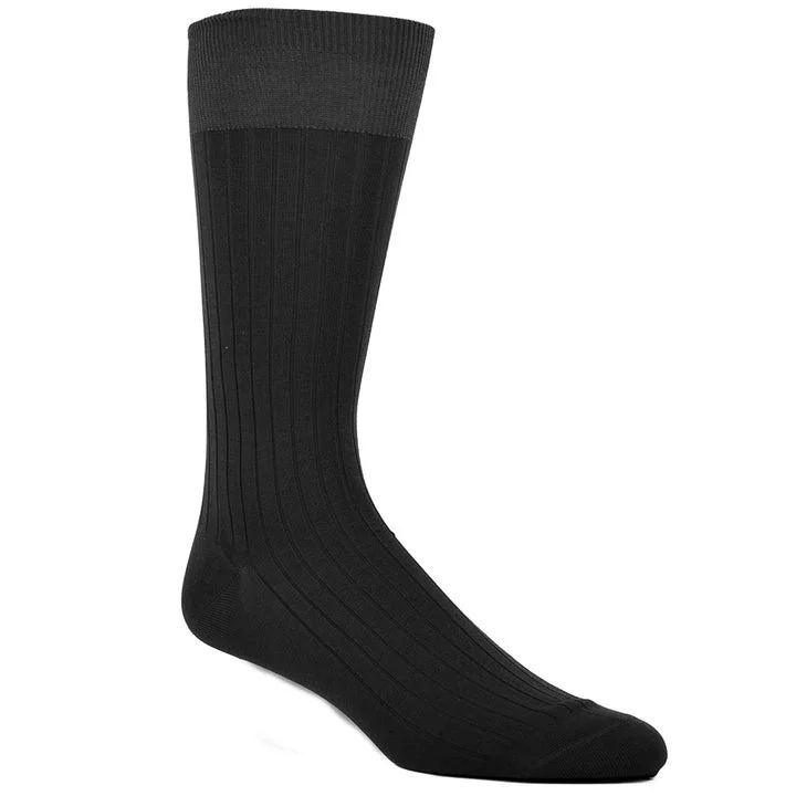 Solid Ribbed Sock DS1814