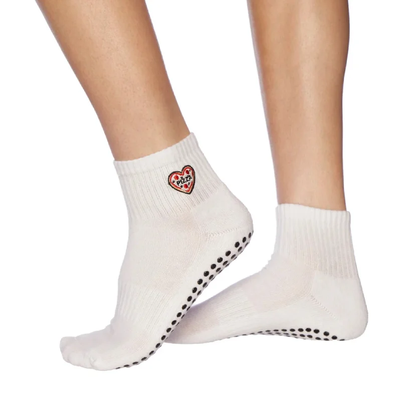 Pizza - Ankle Grip Sock (Barre / Pilates)