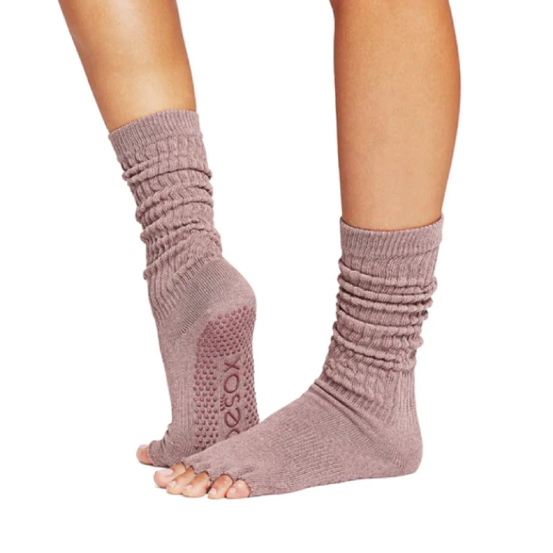 Half Toe Slouch Grip Socks (Barre / Pilates)