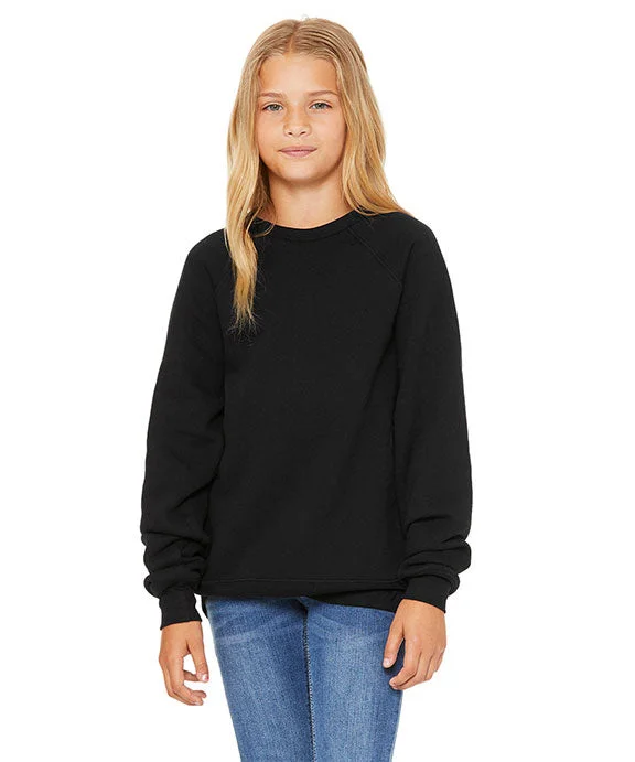 3901Y - Bella + Canvas Youth Sponge Fleece Raglan Sweatshirt