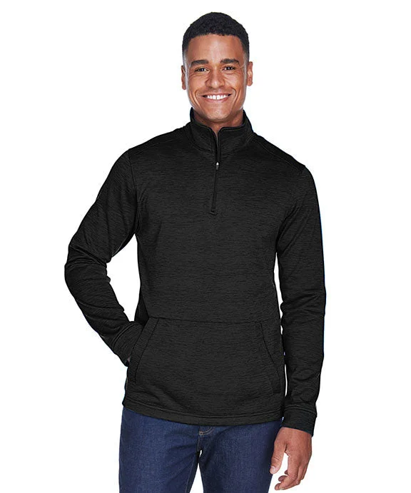 DG798 - Devon & Jones Mens Newbury Mélange Fleece Quarter-Zip