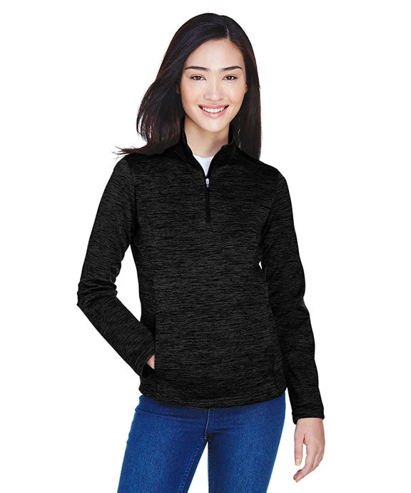 DG798W - Devon & Jones Ladies Newbury Mélange Fleece Quarter-Zip