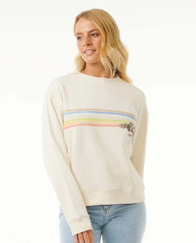 Rip Curl Hoffman Relaxed Crew Sweatshirt-Bone