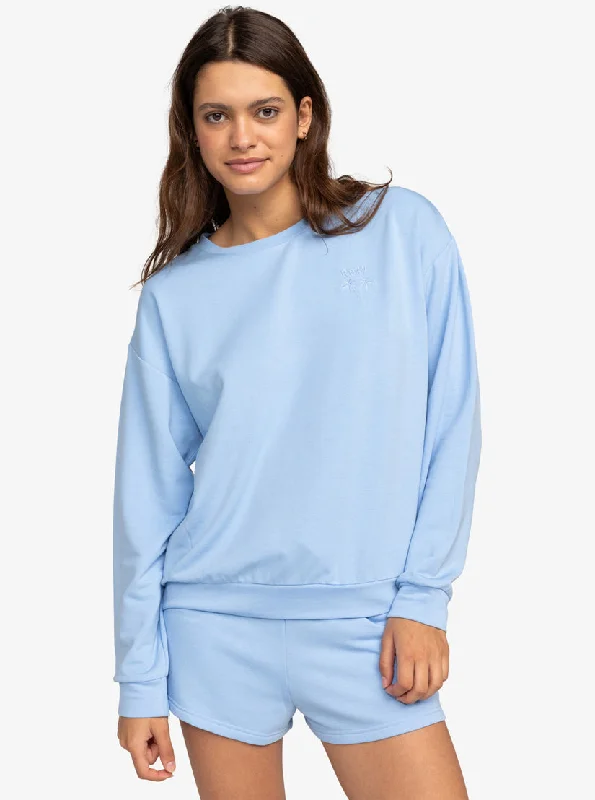 Roxy Surfing By Moonlight Sweatshirt-Bel Air Blue