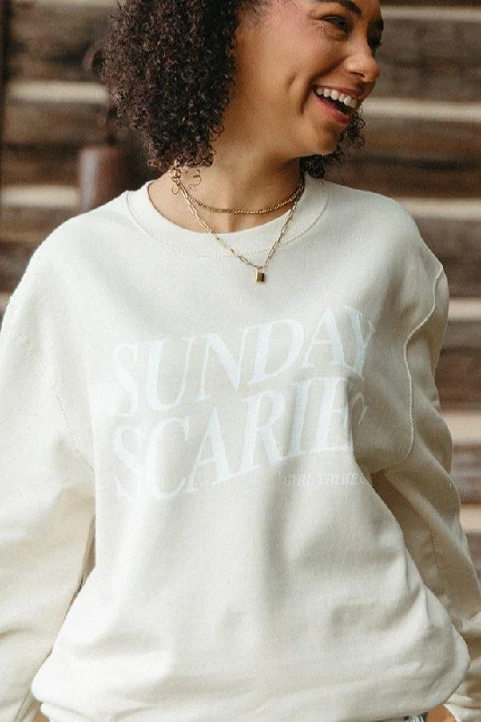 Sunday Scaries Sweatshirt In Vanilla Milkshake