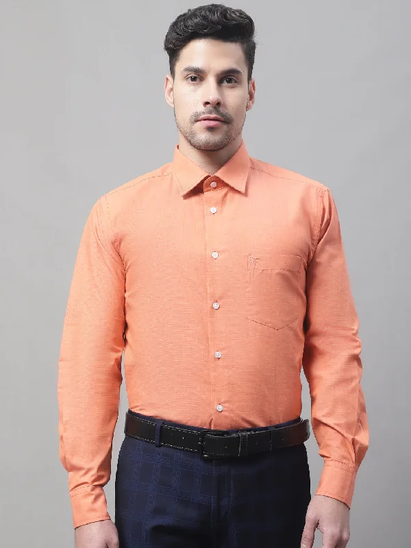 Men Orange Shirt