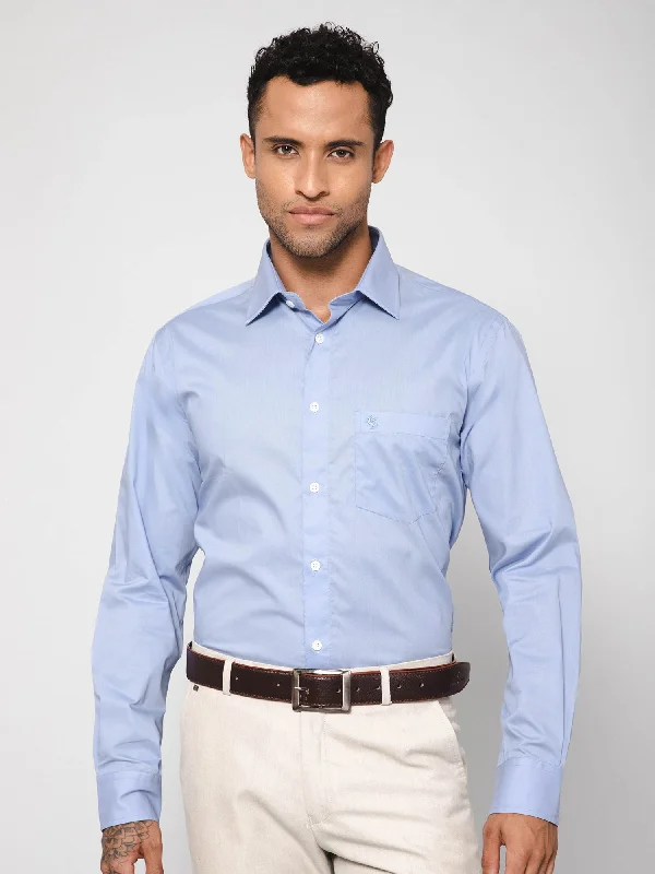 Men Sky Blue Shirt