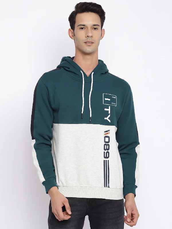 Men Teal Sweatshirt