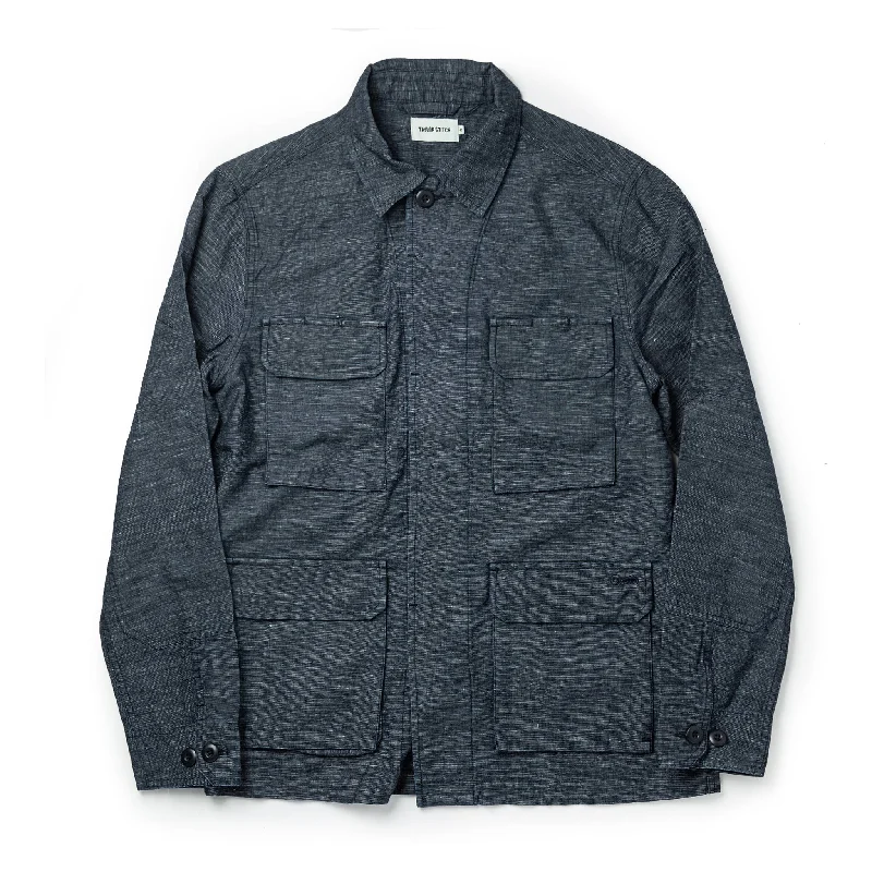 The BDU Shirt Jacket in Indigo Slub