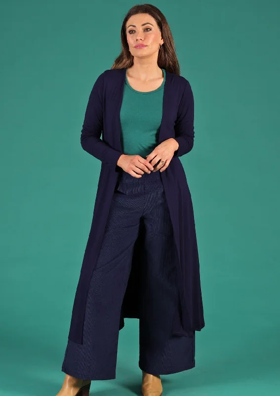 Duster Jersey Jacket Navy Blue