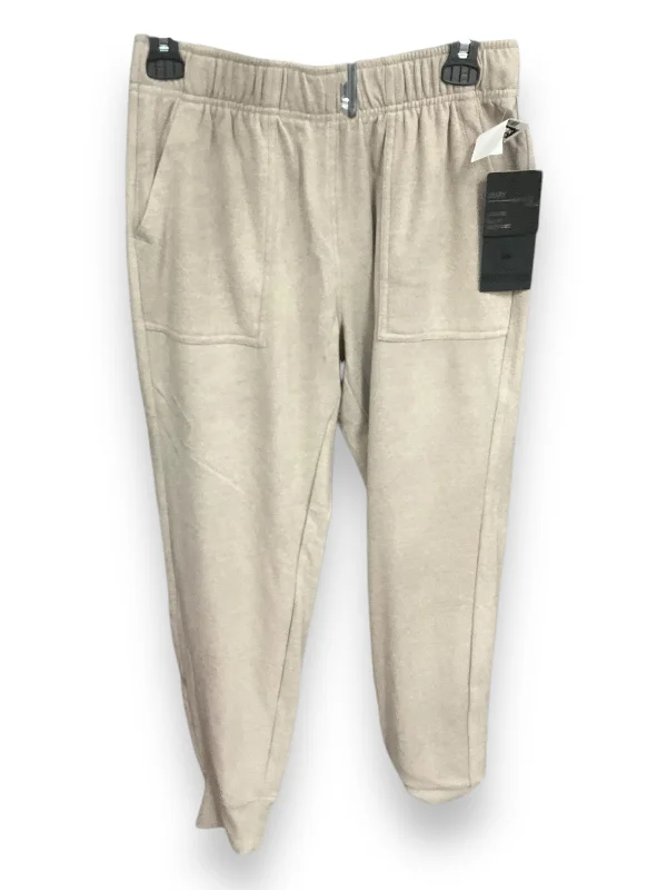 Athletic Pants By 90 Degrees By Reflex In Taupe, Size: S