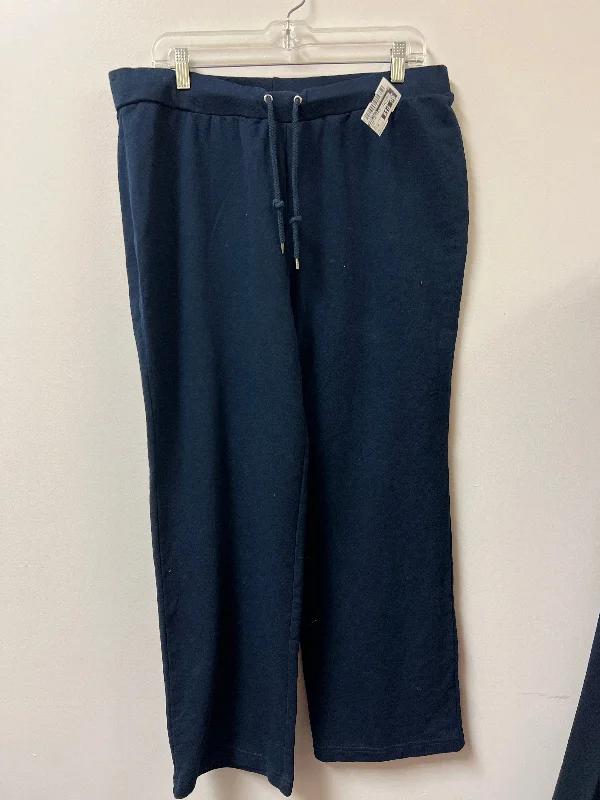 Athletic Pants By Anne Klein In Navy, Size: 18