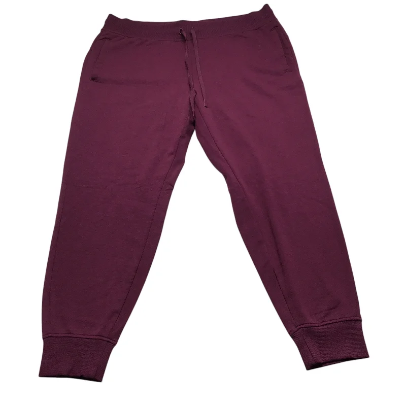 Athletic Pants By Athletic Works In Purple, Size: Xl