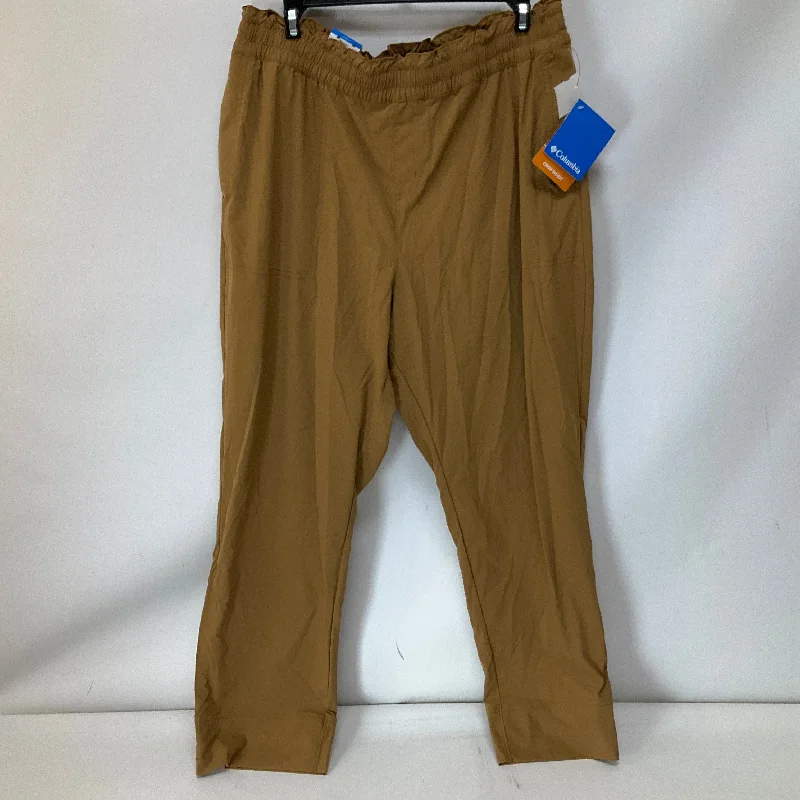 Athletic Pants By Columbia In Brown, Size: L