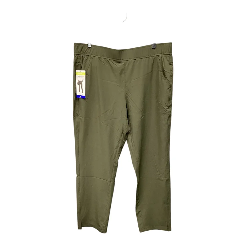 Athletic Pants By Eddie Bauer In Green, Size: L