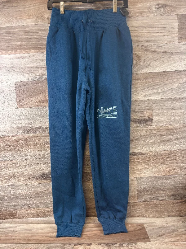 Athletic Pants By Nike Apparel In Teal, Size: S