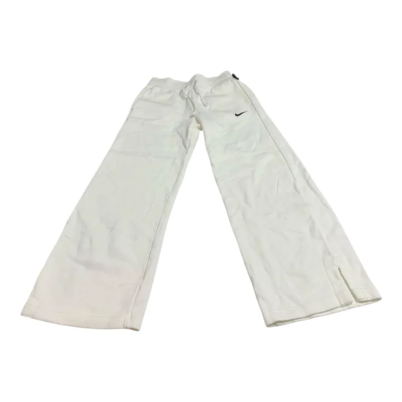 Athletic Pants By Nike Apparel In White, Size: S