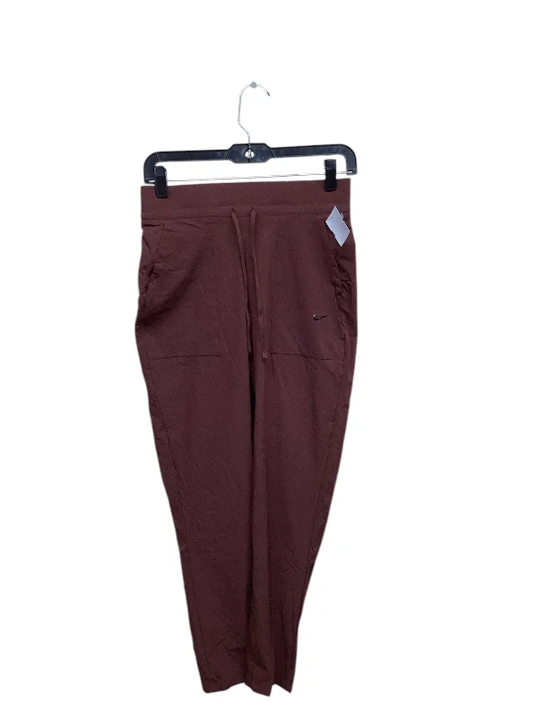 Athletic Pants By Nike In Brown, Size: S