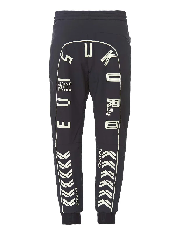 Sports Pants with Glow-in-the-dark Print