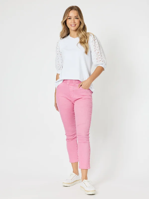 Threadz Bella Strech Jean Pink